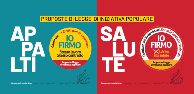 Parte la raccolta firme per sanità e appalti